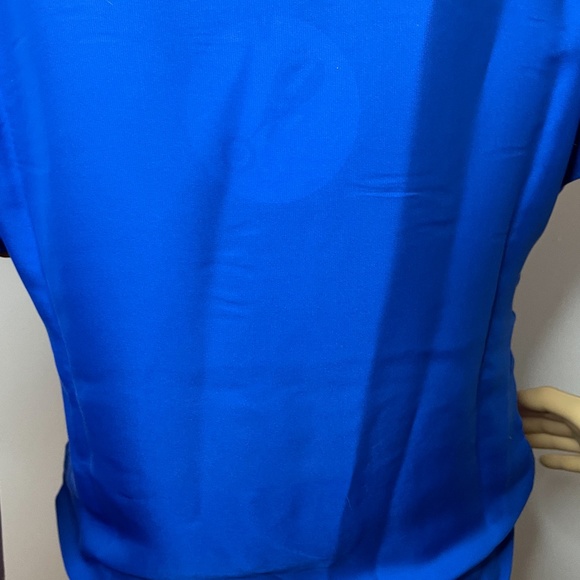 Neiman Marcus Tracy Reese blue silky back w nude front blue sequined front tunic - Picture 15 of 16